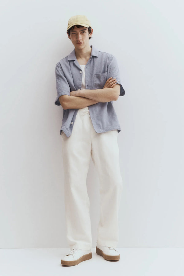 Relaxed fit linen pants